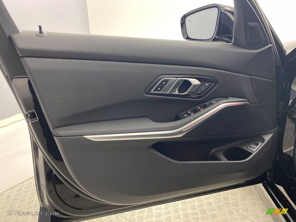 2021 BMW 3 Series 330i xDrive Sedan Black Door Panel Photo #142401687