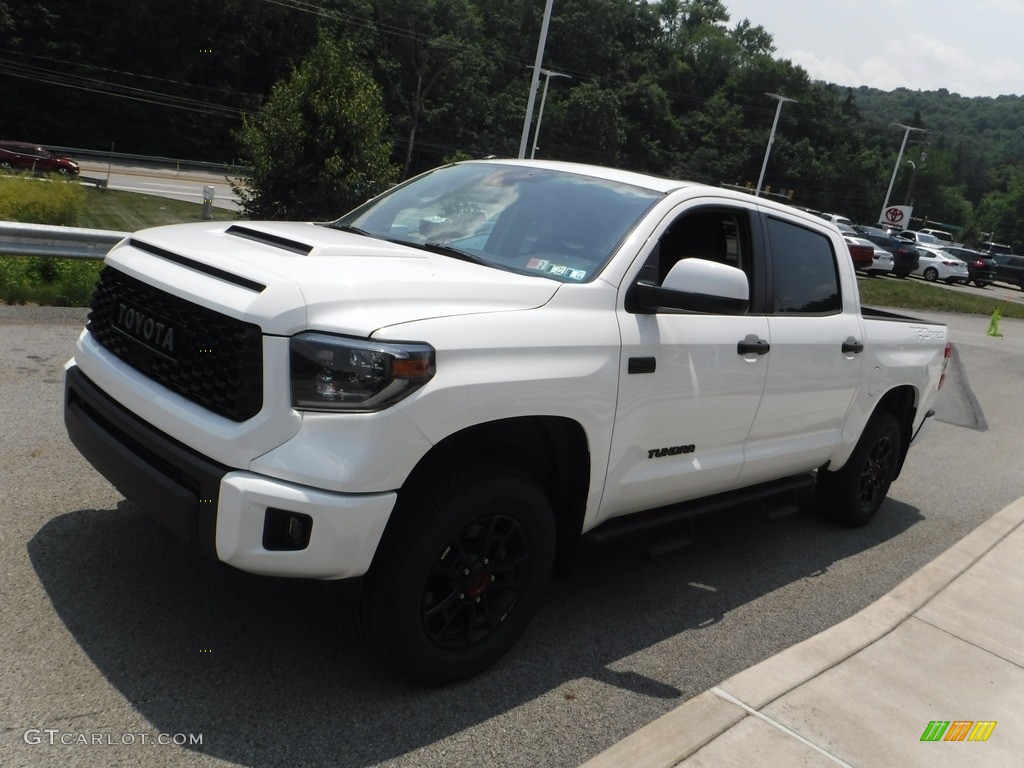 Super White 2019 Toyota Tundra TRD Pro CrewMax 4x4 Exterior Photo #142402704