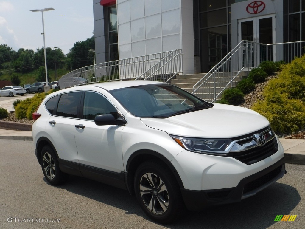 2018 CR-V LX AWD - White Diamond Pearl / Gray photo #1