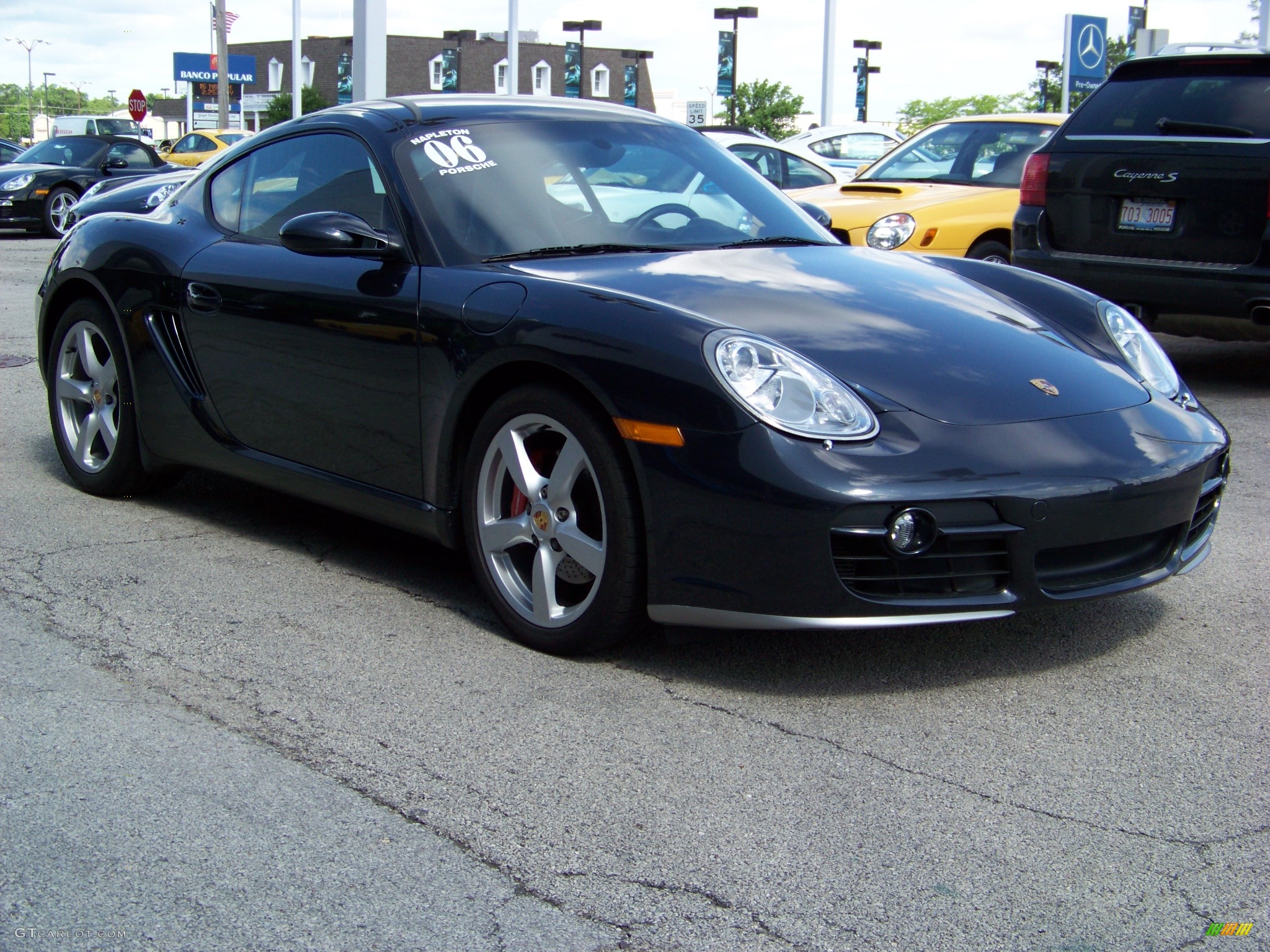 2006 Cayman S - Atlas Grey Metallic / Black photo #2