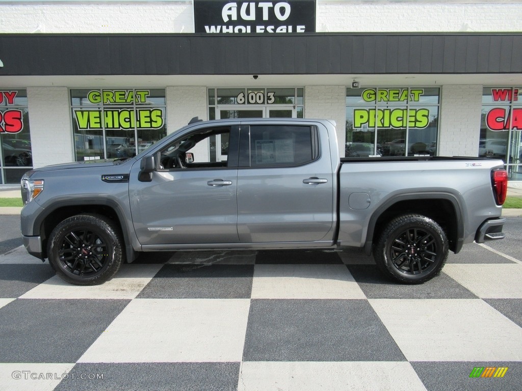 2021 Sierra 1500 Elevation Crew Cab 4WD - Satin Steel Metallic / Jet Black photo #1