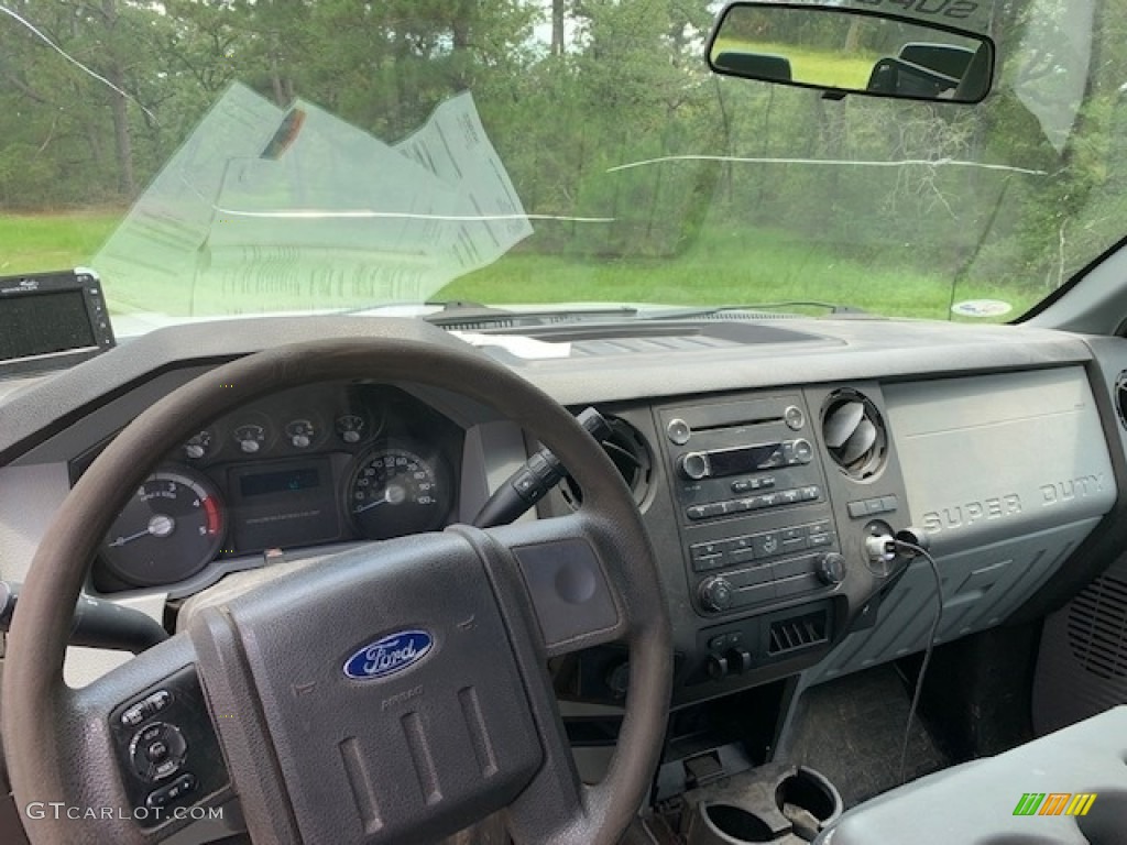 2014 F350 Super Duty XL Crew Cab Dually - Oxford White / Steel photo #6