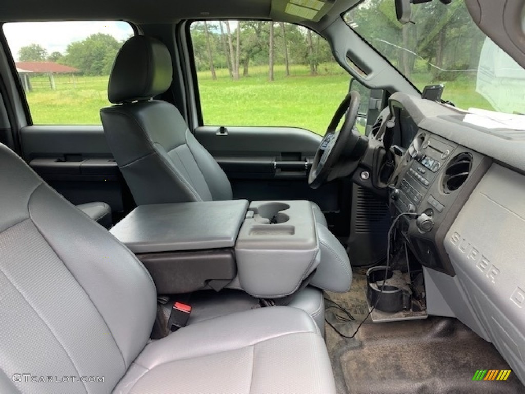 2014 F350 Super Duty XL Crew Cab Dually - Oxford White / Steel photo #11