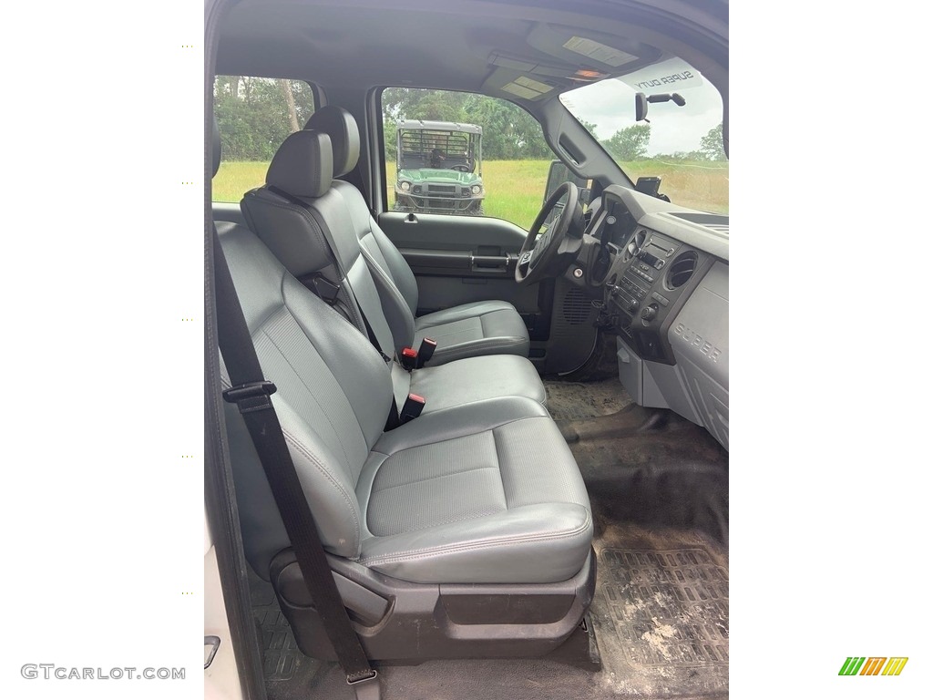 2014 F350 Super Duty XL Crew Cab Dually - Oxford White / Steel photo #16