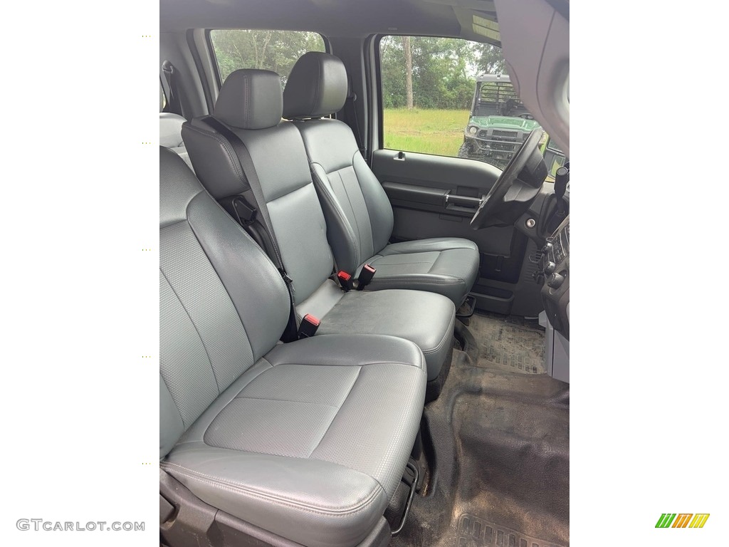 2014 F350 Super Duty XL Crew Cab Dually - Oxford White / Steel photo #17