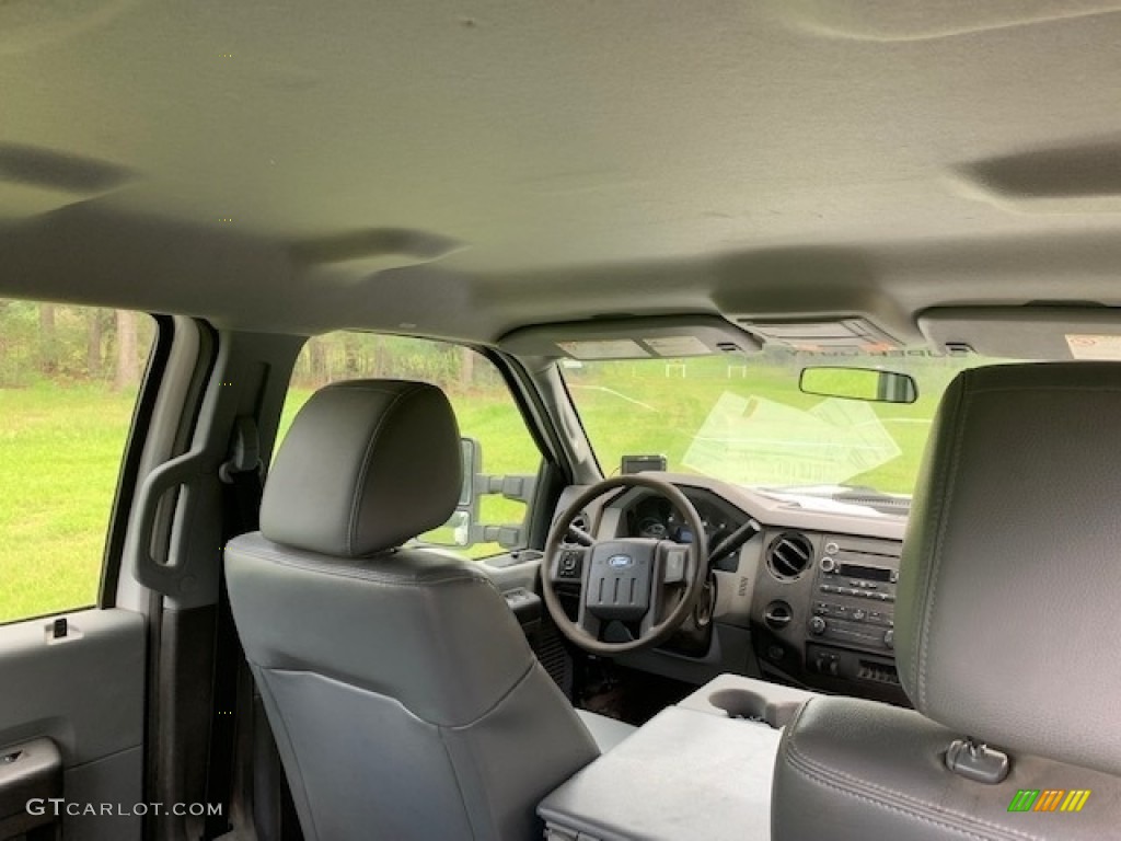 2014 F350 Super Duty XL Crew Cab Dually - Oxford White / Steel photo #19