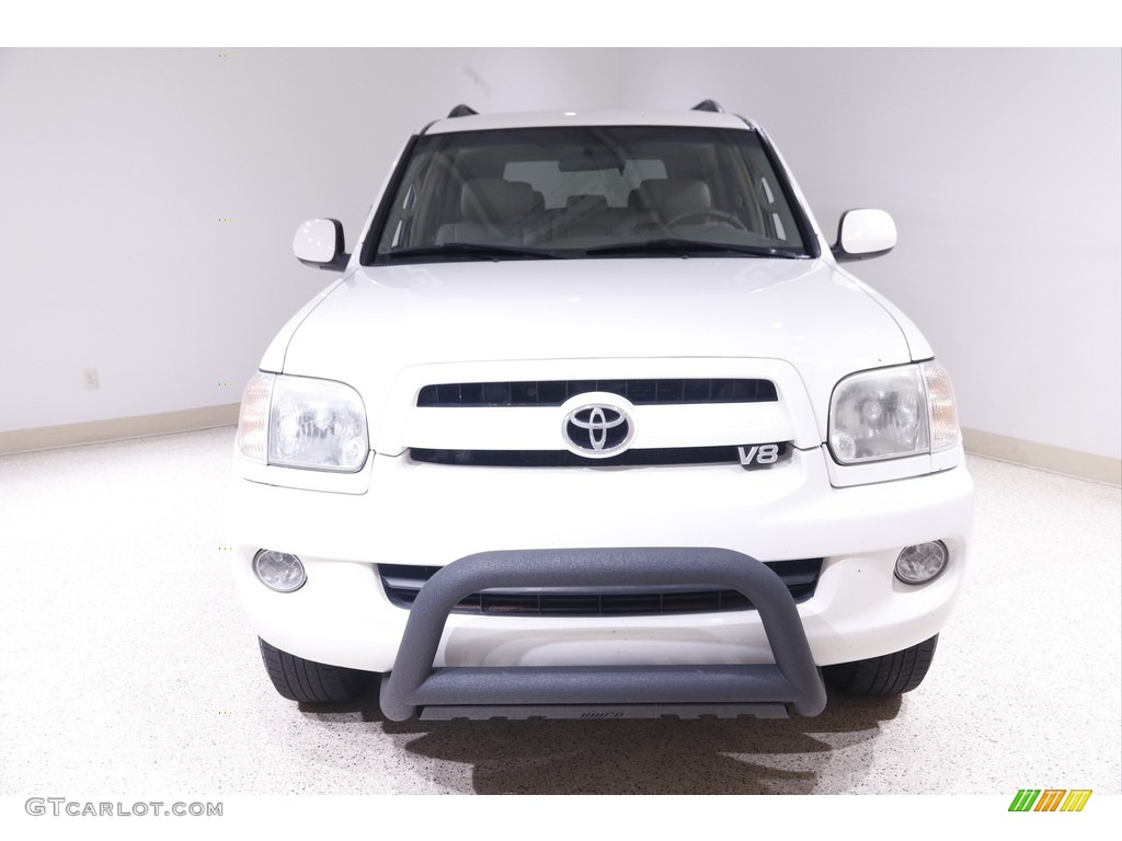 2007 Sequoia SR5 4WD - Natural White / Taupe photo #2
