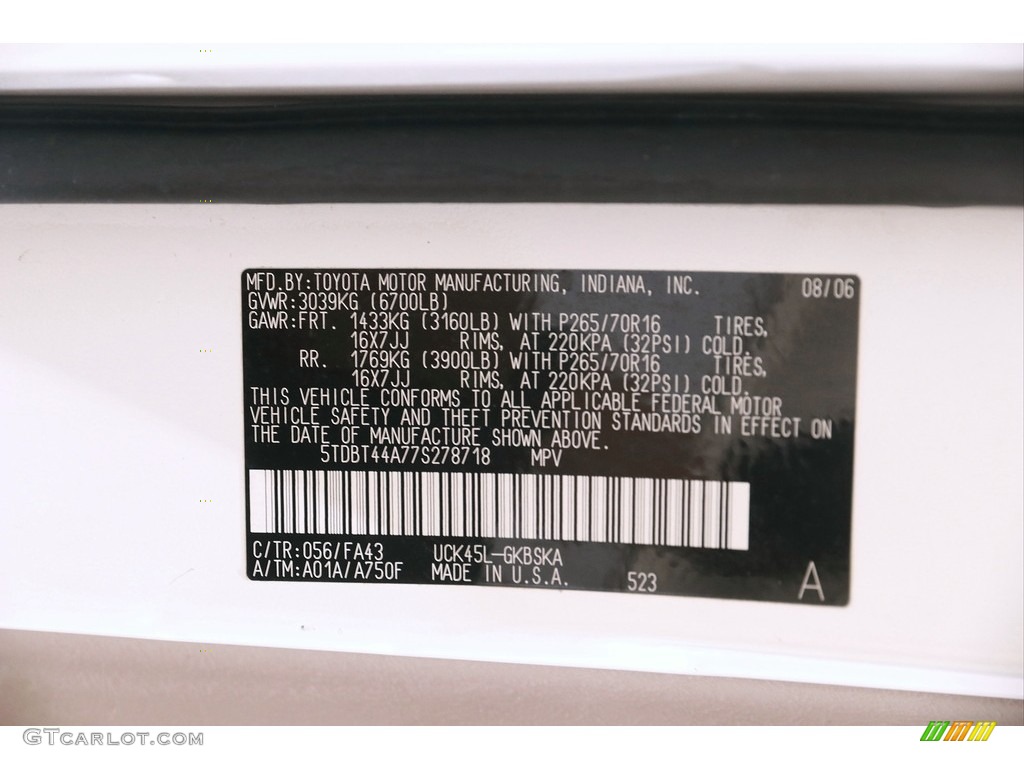 2007 Sequoia SR5 4WD - Natural White / Taupe photo #19