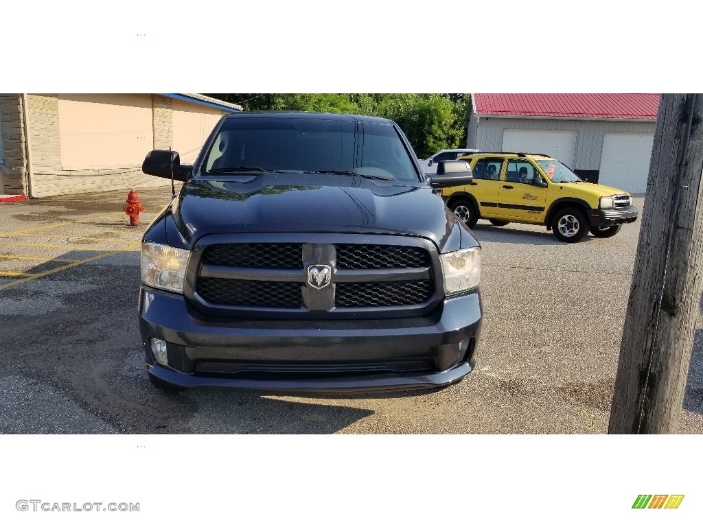 2013 1500 Express Crew Cab 4x4 - Maximum Steel Metallic / Black/Diesel Gray photo #2