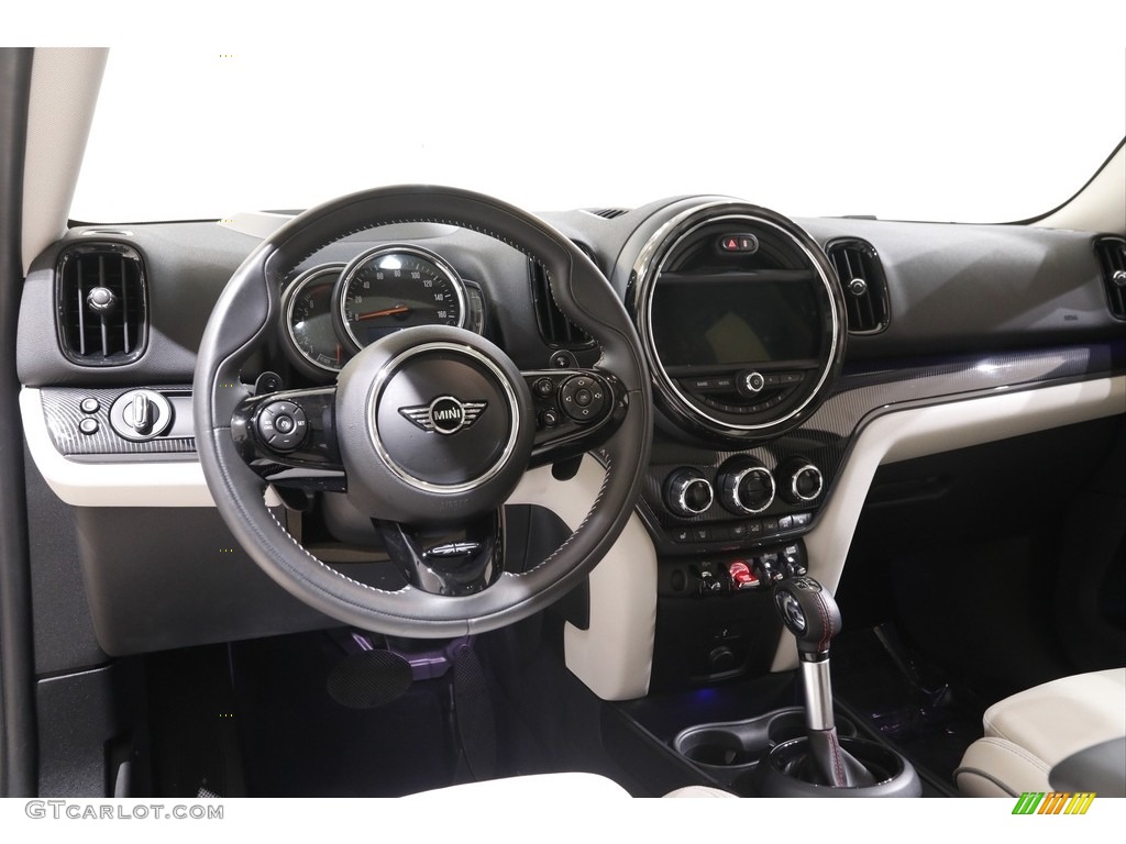 2019 Mini Countryman Cooper S All4 Satellite Gray Lounge Leather Dashboard Photo #142409502