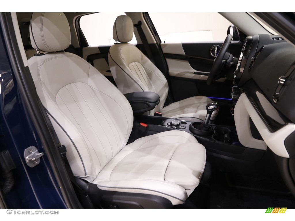 Satellite Gray Lounge Leather Interior 2019 Mini Countryman Cooper S All4 Photo #142409682