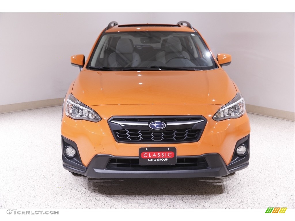2019 Crosstrek 2.0i Premium - Sunshine Orange / Black photo #2