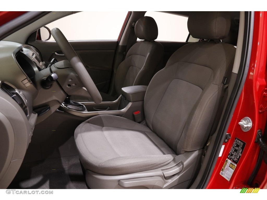 2011 Sportage LX AWD - Signal Red / Alpine Gray photo #5