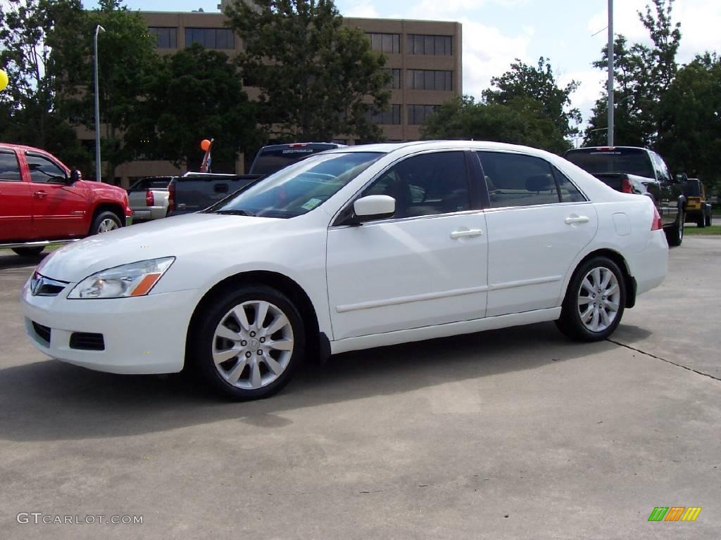2006 Accord EX-L V6 Sedan - Taffeta White / Ivory photo #1
