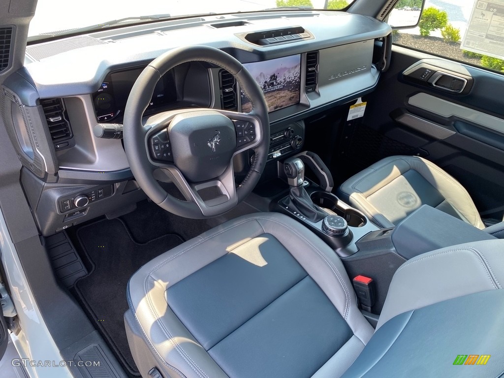 Space Gray/Navy Pier Interior 2021 Ford Bronco Big Bend 4x4 2-Door Photo #142412404