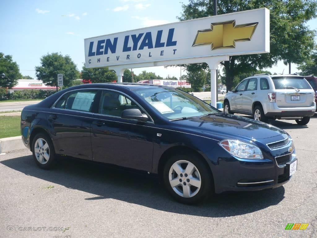 2008 Malibu LS Sedan - Imperial Blue Metallic / Titanium Gray photo #1