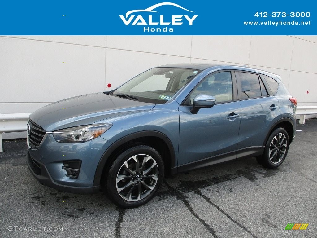 2016 CX-5 Grand Touring AWD - Blue Reflex Mica / Black photo #1