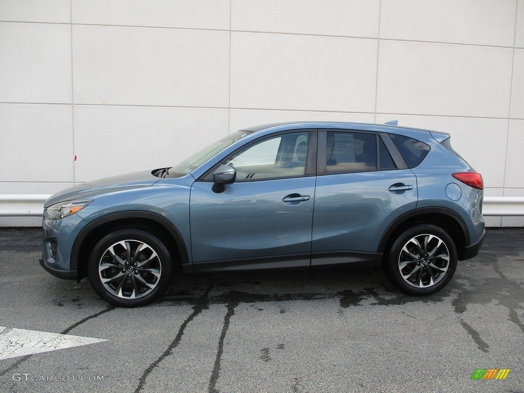 2016 CX-5 Grand Touring AWD - Blue Reflex Mica / Black photo #2