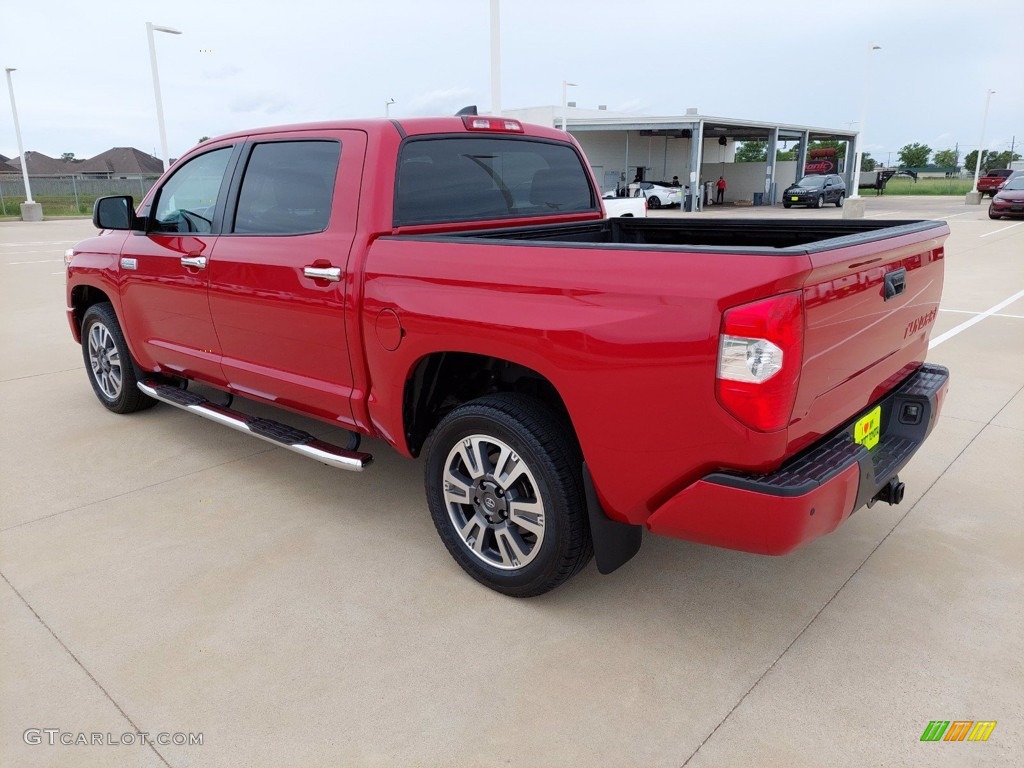2020 Tundra Platinum CrewMax - Barcelona Red Metallic / Black photo #5