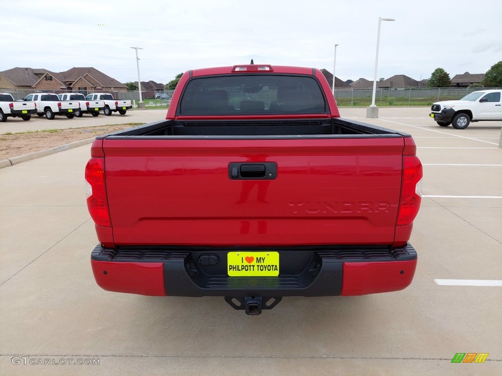 2020 Tundra Platinum CrewMax - Barcelona Red Metallic / Black photo #6