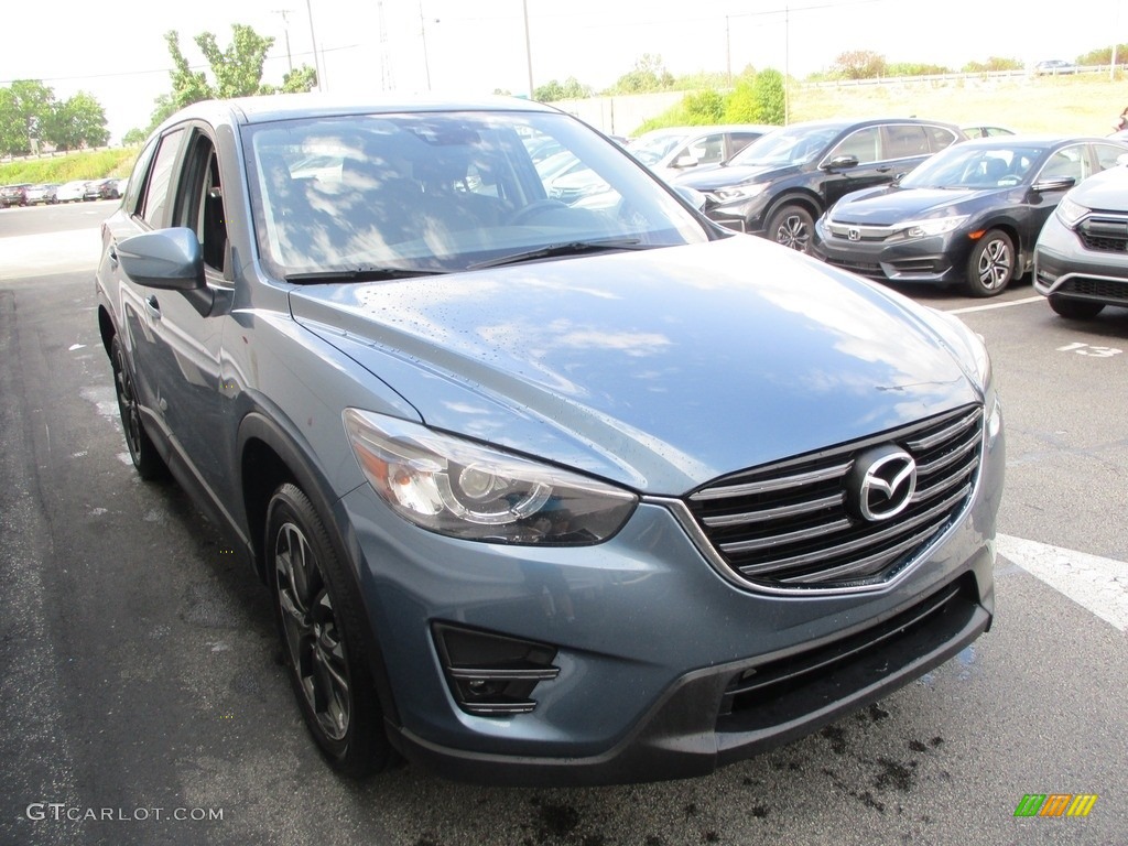 2016 CX-5 Grand Touring AWD - Blue Reflex Mica / Black photo #8