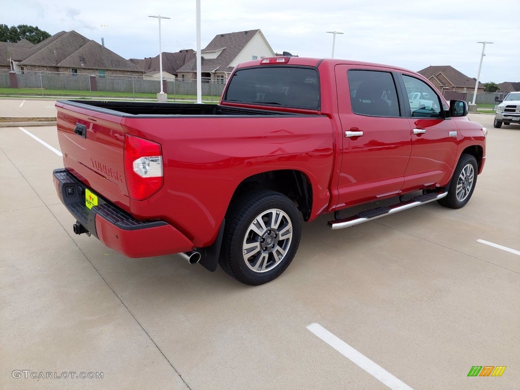 2020 Tundra Platinum CrewMax - Barcelona Red Metallic / Black photo #7
