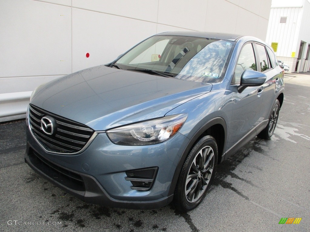 2016 CX-5 Grand Touring AWD - Blue Reflex Mica / Black photo #10