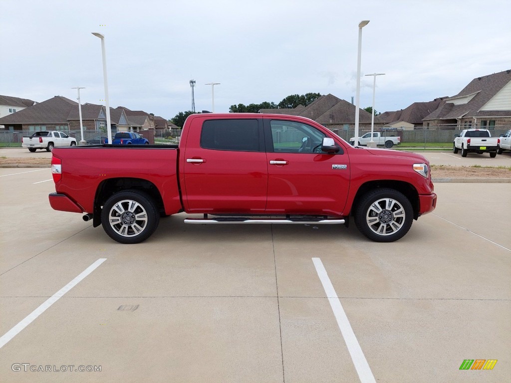 2020 Tundra Platinum CrewMax - Barcelona Red Metallic / Black photo #8