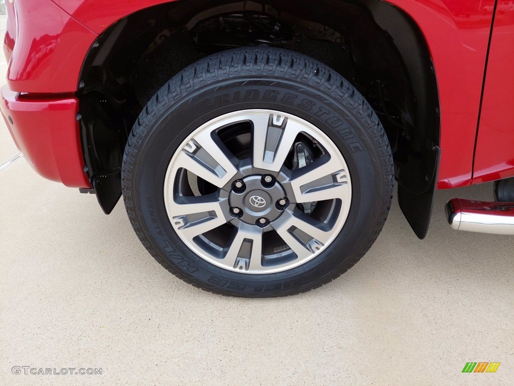 2020 Tundra Platinum CrewMax - Barcelona Red Metallic / Black photo #9