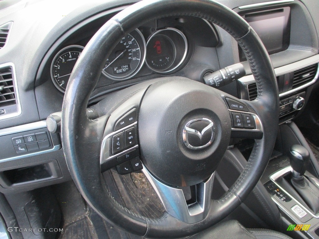 2016 CX-5 Grand Touring AWD - Blue Reflex Mica / Black photo #15