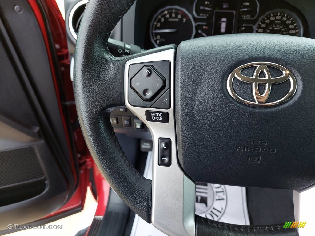 2020 Tundra Platinum CrewMax - Barcelona Red Metallic / Black photo #16