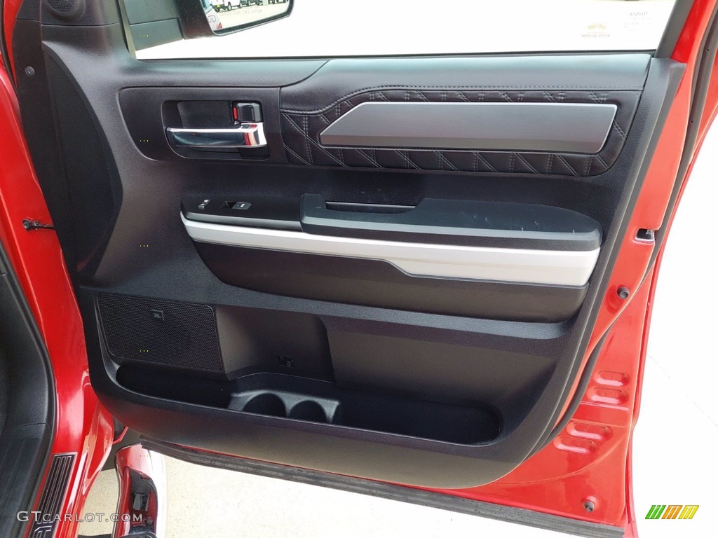2020 Tundra Platinum CrewMax - Barcelona Red Metallic / Black photo #29