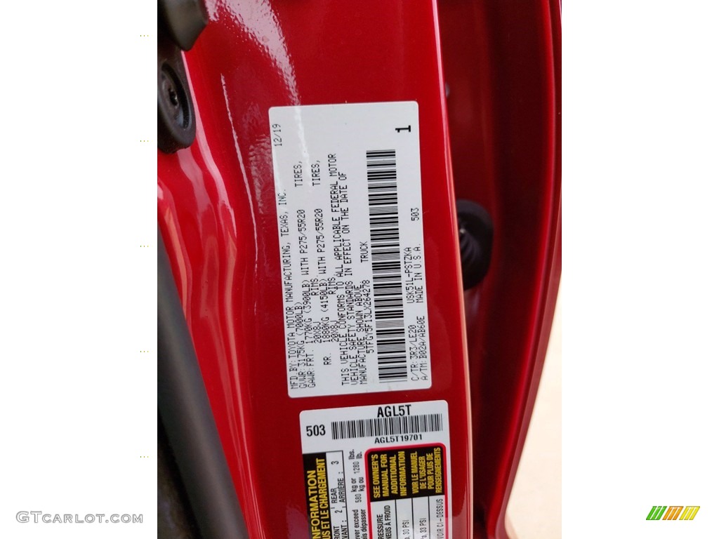 2020 Tundra Platinum CrewMax - Barcelona Red Metallic / Black photo #32