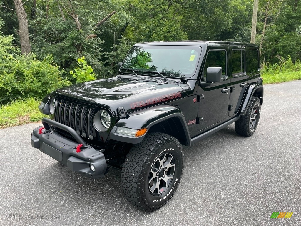 Black 2020 Jeep Wrangler Unlimited Rubicon 4x4 Exterior Photo #142417240