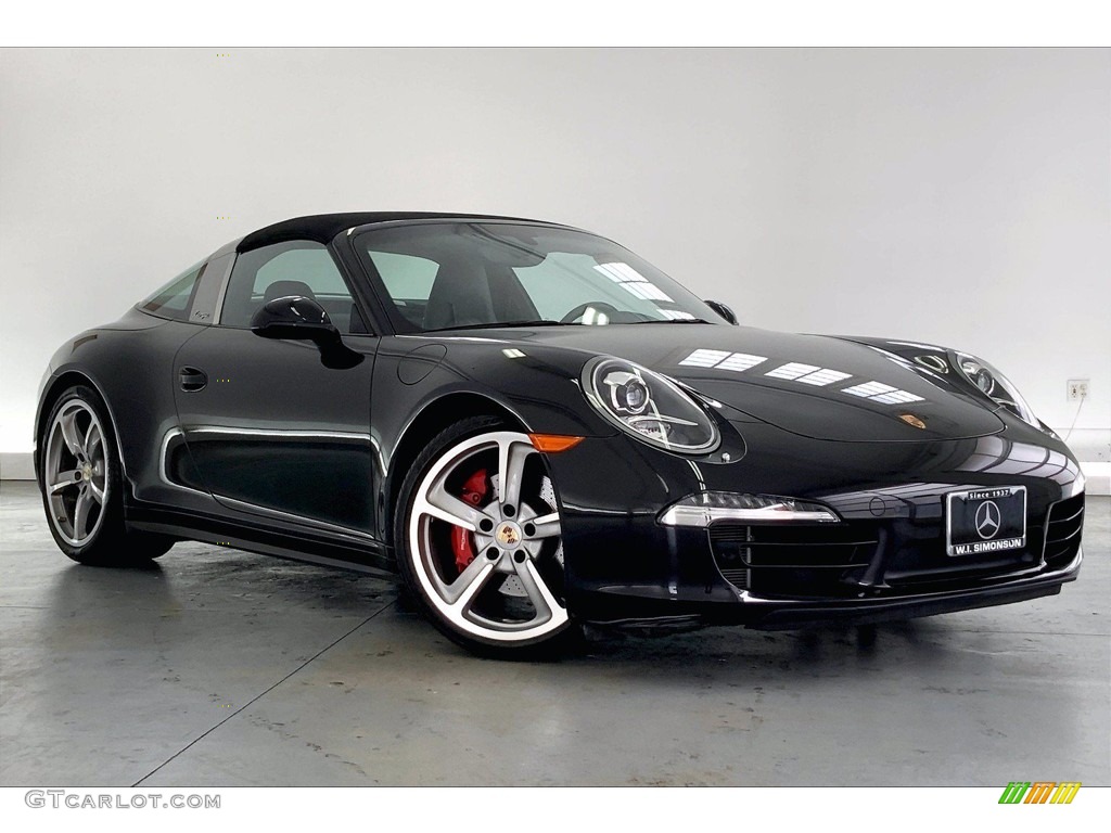 Black 2014 Porsche 911 Targa 4S Exterior Photo #142417285