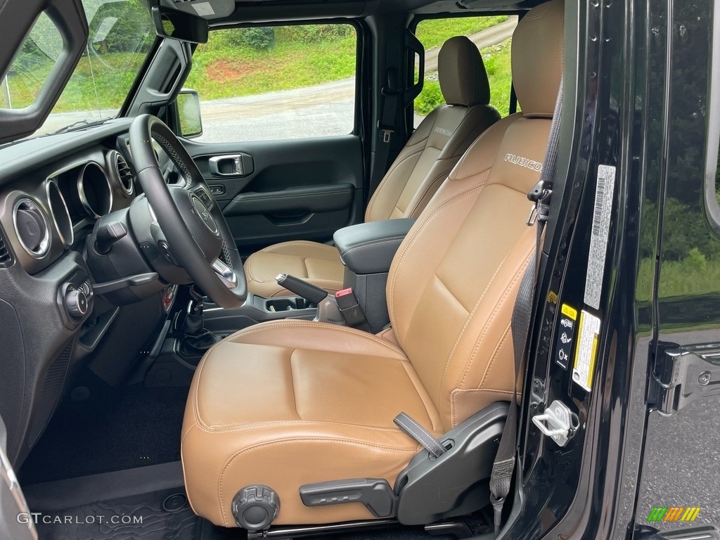 Dark Saddle/Black Interior 2020 Jeep Wrangler Unlimited Rubicon 4x4 Photo #142417471