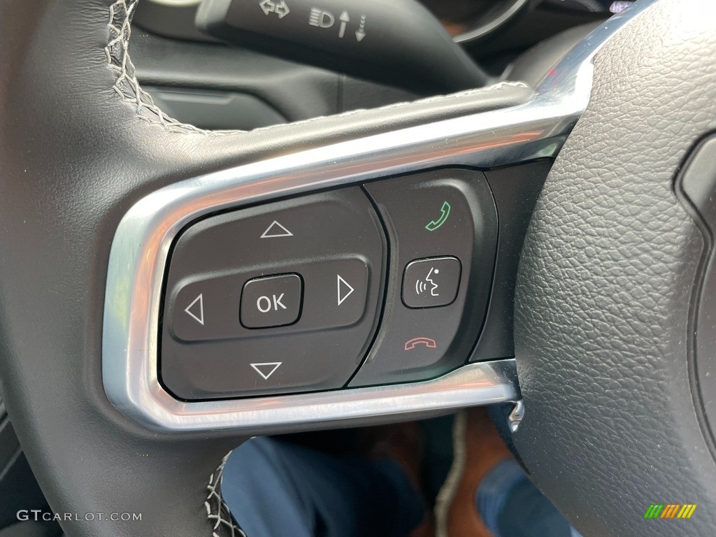 2020 Jeep Wrangler Unlimited Rubicon 4x4 Dark Saddle/Black Steering Wheel Photo #142417678