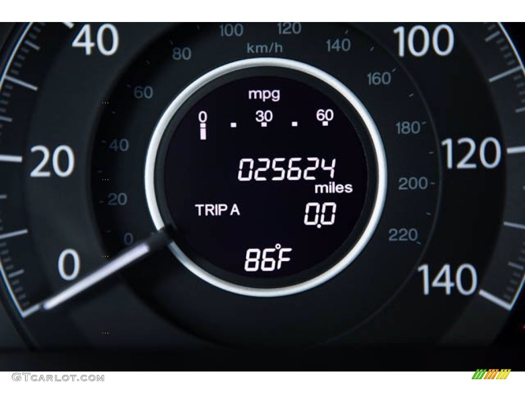 2012 CR-V LX - Taffeta White / Gray photo #6