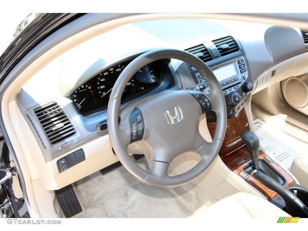 2006 Accord EX-L Sedan - Nighthawk Black Pearl / Ivory photo #11