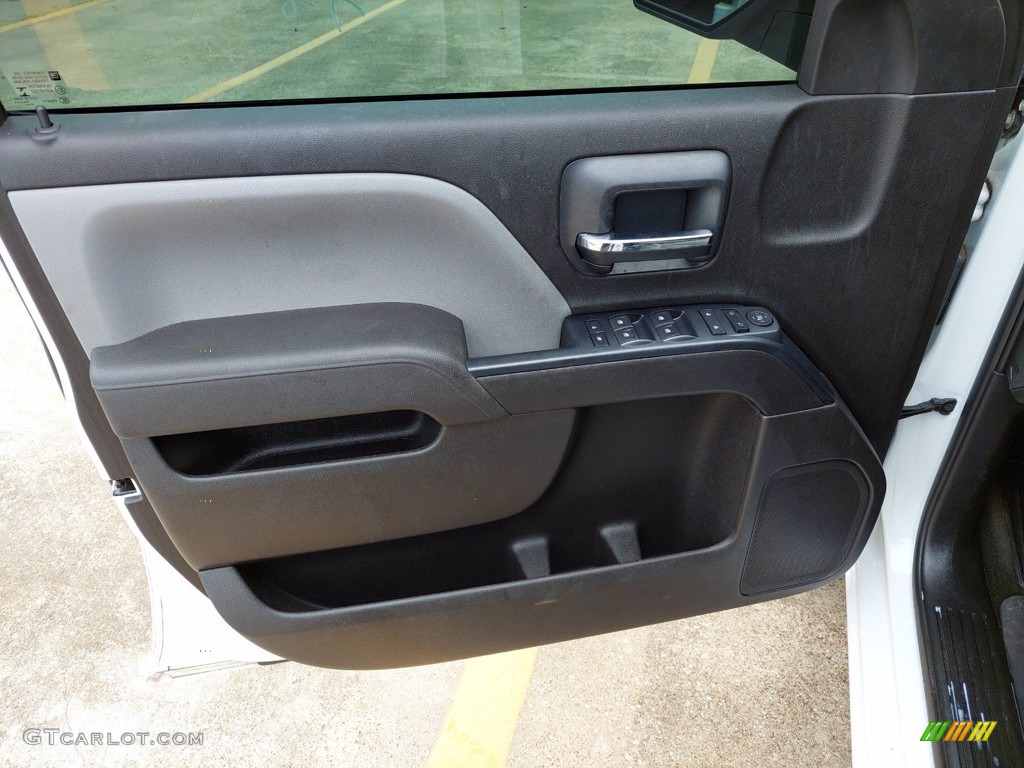 2016 GMC Sierra 1500 Elevation Double Cab 4WD Dark Ash/Jet Black Door Panel Photo #142418407