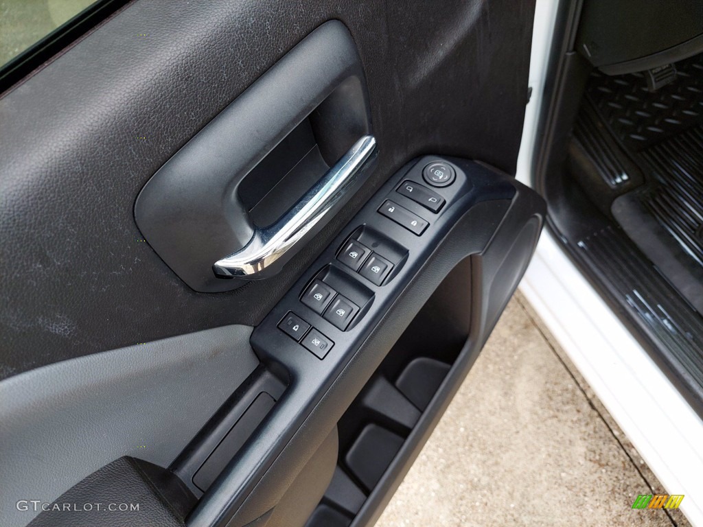2016 GMC Sierra 1500 Elevation Double Cab 4WD Dark Ash/Jet Black Door Panel Photo #142418434