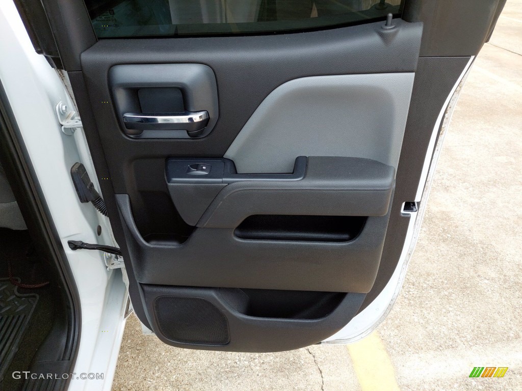 2016 GMC Sierra 1500 Elevation Double Cab 4WD Dark Ash/Jet Black Door Panel Photo #142418731