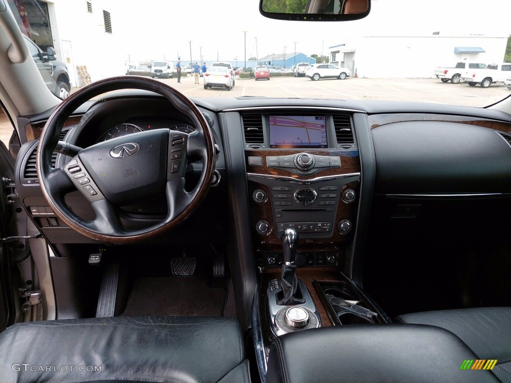 2013 Infiniti QX 56 4WD Graphite Dashboard Photo #142419170