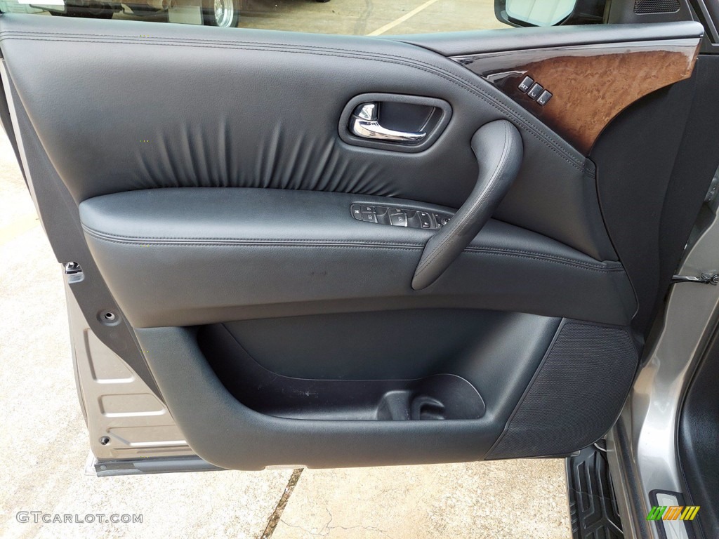 2013 Infiniti QX 56 4WD Graphite Door Panel Photo #142419229