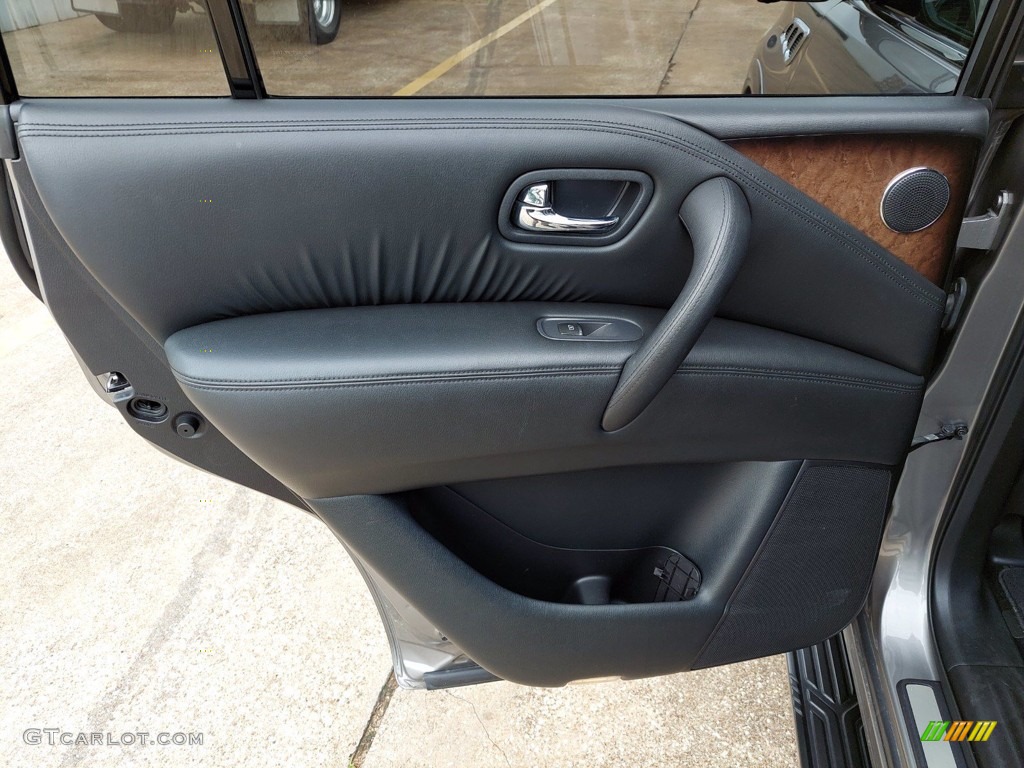2013 Infiniti QX 56 4WD Graphite Door Panel Photo #142419487