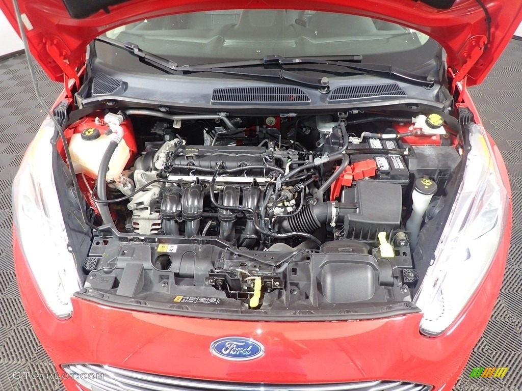 2015 Fiesta Titanium Sedan - Race Red / Charcoal Black photo #7