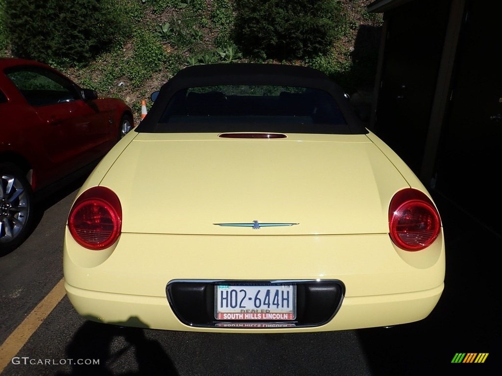 2002 Thunderbird Deluxe Roadster - Inspiration Yellow / Inspiration Yellow photo #3