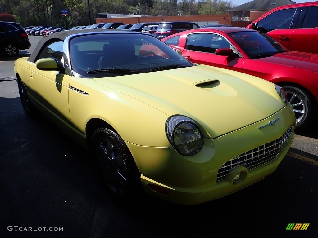 2002 Thunderbird Deluxe Roadster - Inspiration Yellow / Inspiration Yellow photo #5