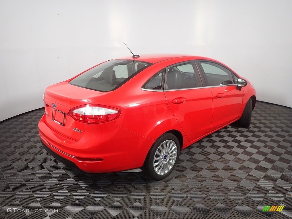 2015 Fiesta Titanium Sedan - Race Red / Charcoal Black photo #17