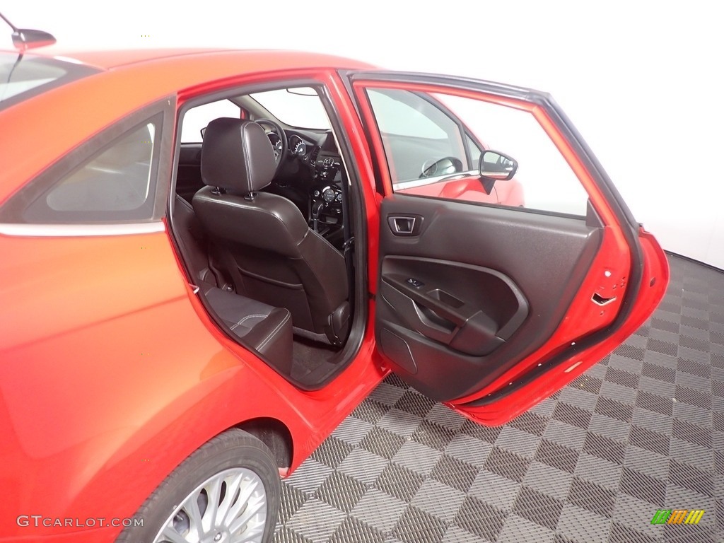 2015 Fiesta Titanium Sedan - Race Red / Charcoal Black photo #36